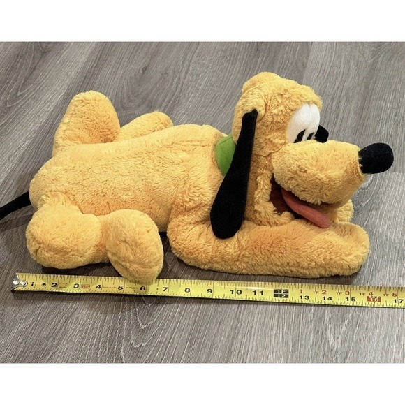 PLUTO Plush Disney Store Genuine Authentic Dog Stuffed Animal Floppy Beans 16" - Picture 9 of 10